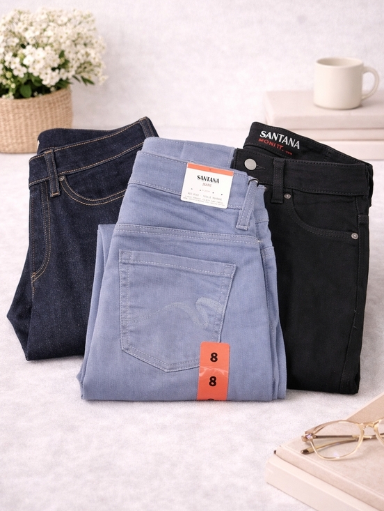 Santana Jeans Denim - NWT Santana Jeans Bundle Size 8 3 Pair Lot Straight Leg